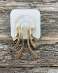 Sheppards Hook - Boucles d’oreilles Staghorn en laiton -
