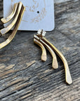 Sheppards Hook - Boucles d’oreilles Staghorn en laiton -