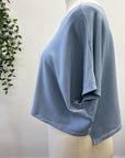 RESALE -Crop Top - Soft Blue-Crop1- RE369