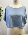 RESALE -Crop Top - Soft Blue-Crop1- RE369
