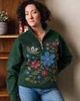 Pull demi-zip en coton BERRY