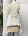 Community Closet - Cotton Lace Vest- S/M - CC004