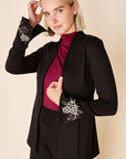 Blazer à revers DELPHINE