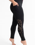 MID Season Pocket Printed Leggings- Nothern Willow