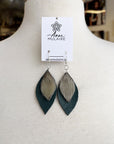 MJ- Seal Leaf Earrings- Small- Pine
