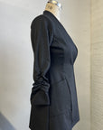 RESALE -Bonjour Blazer- XS- Charcoal- RE251