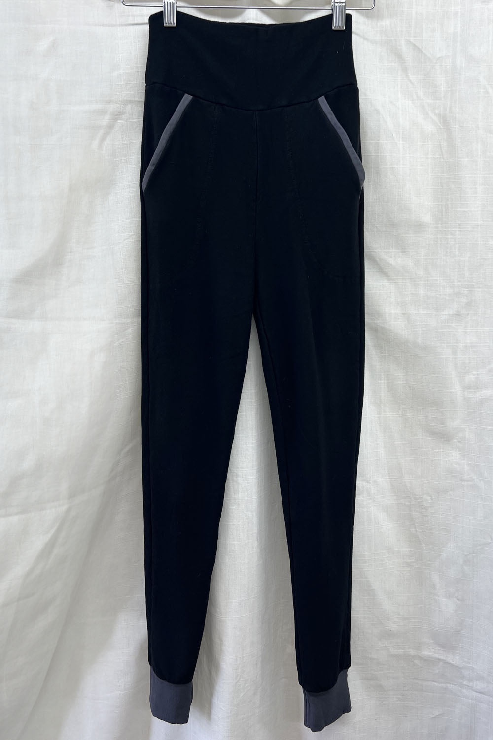 REVENTE - Pantalons en molleton de bambou - P - Noir - RE374