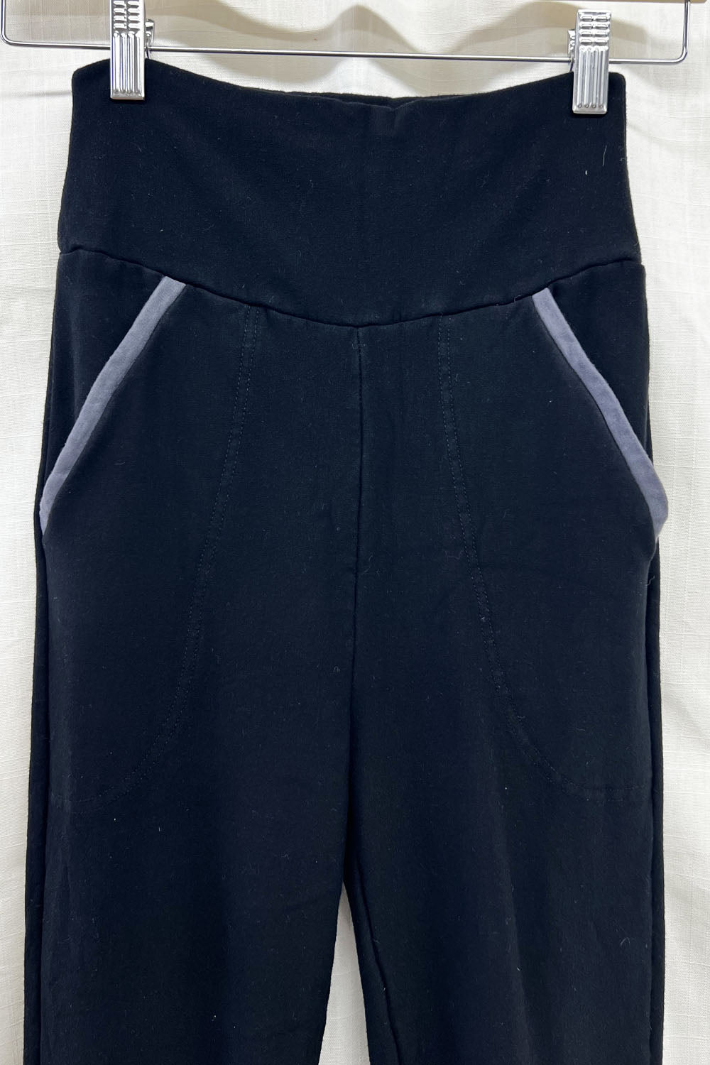 REVENTE - Pantalons en molleton de bambou - P - Noir - RE374