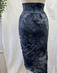 RESALE - Twist Skirt- S- Grey Tiedye- RE391