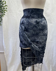 RESALE - Twist Skirt- S- Grey Tiedye- RE391