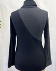 RESALE - Bamboo Top- S- Black/Charcoal- RE398
