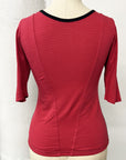RESALE -Lace Top- Red/Black- S - RE429