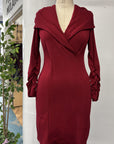 RESALE - Hooded Dress Scarlet - XS/S - RE559
