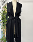 RESALE - Maude Wrap Vest - Black - 2X/3X - RE605
