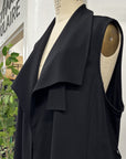 RESALE - Maude Wrap Vest - Black - 2X/3X - RE605