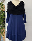 RESALE - Danielle Tunic - Winter Blue/Black - L - RE607