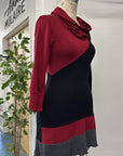 RESALE - Melodie Tunic - Blk/Scarlet/Grey - S - RE617