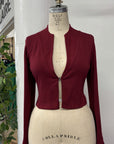 RESALE - Gabby Short Jacket - Scarlet - S- RE620