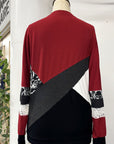 RESALE -ZW Crewneck sweater - Scarlet mix - S/M - RE694