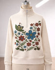Berry Cotton Half-Zip