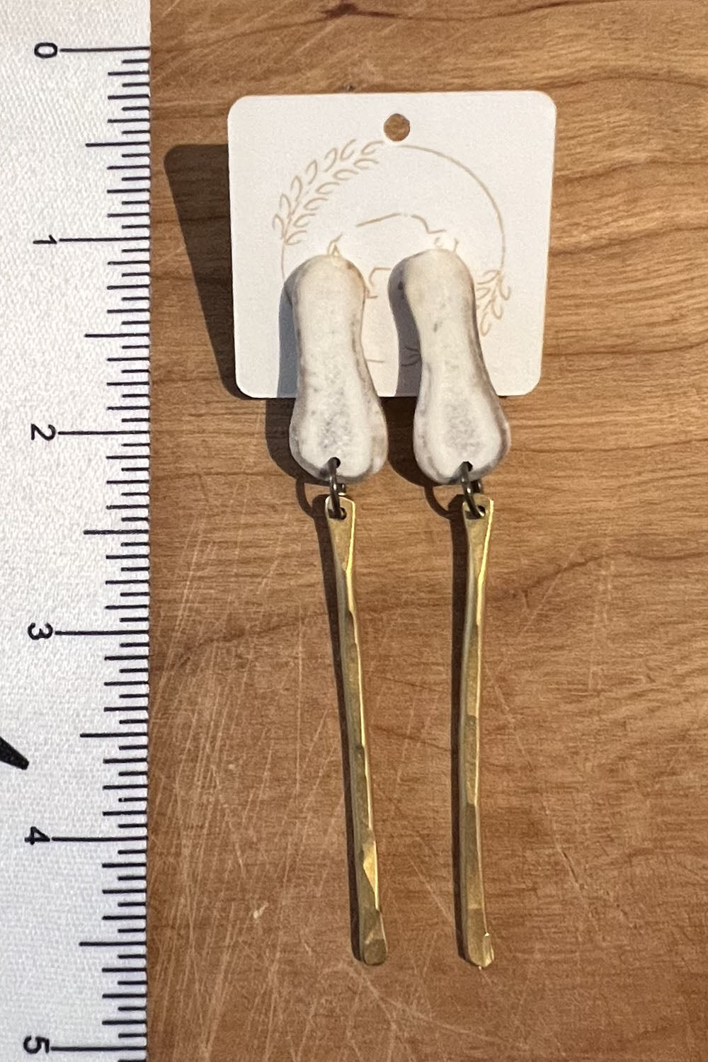Sheppards Hook - Boucles d'oreilles en laiton Antler