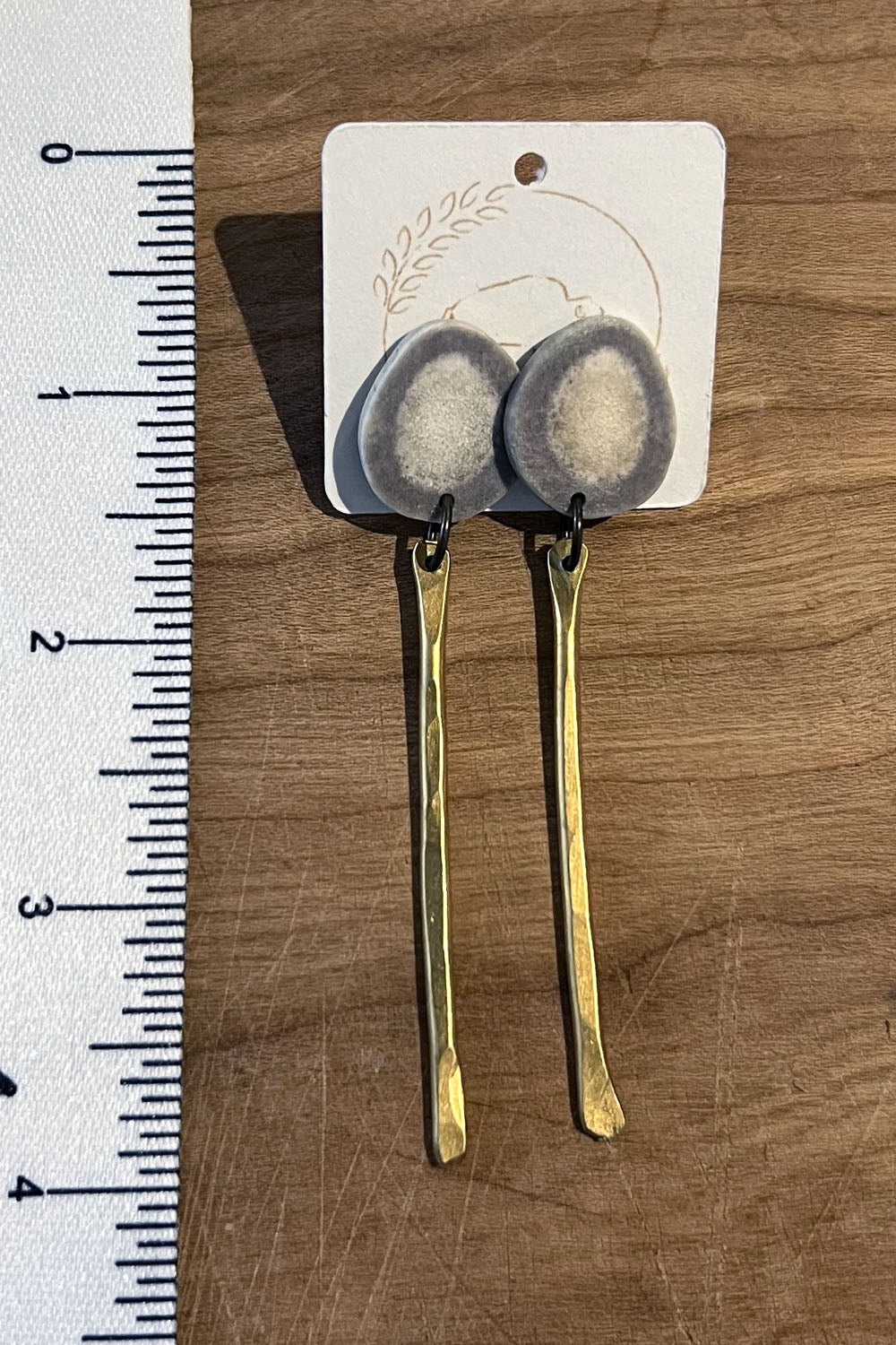 Sheppards Hook - Boucles d'oreilles en laiton Antler