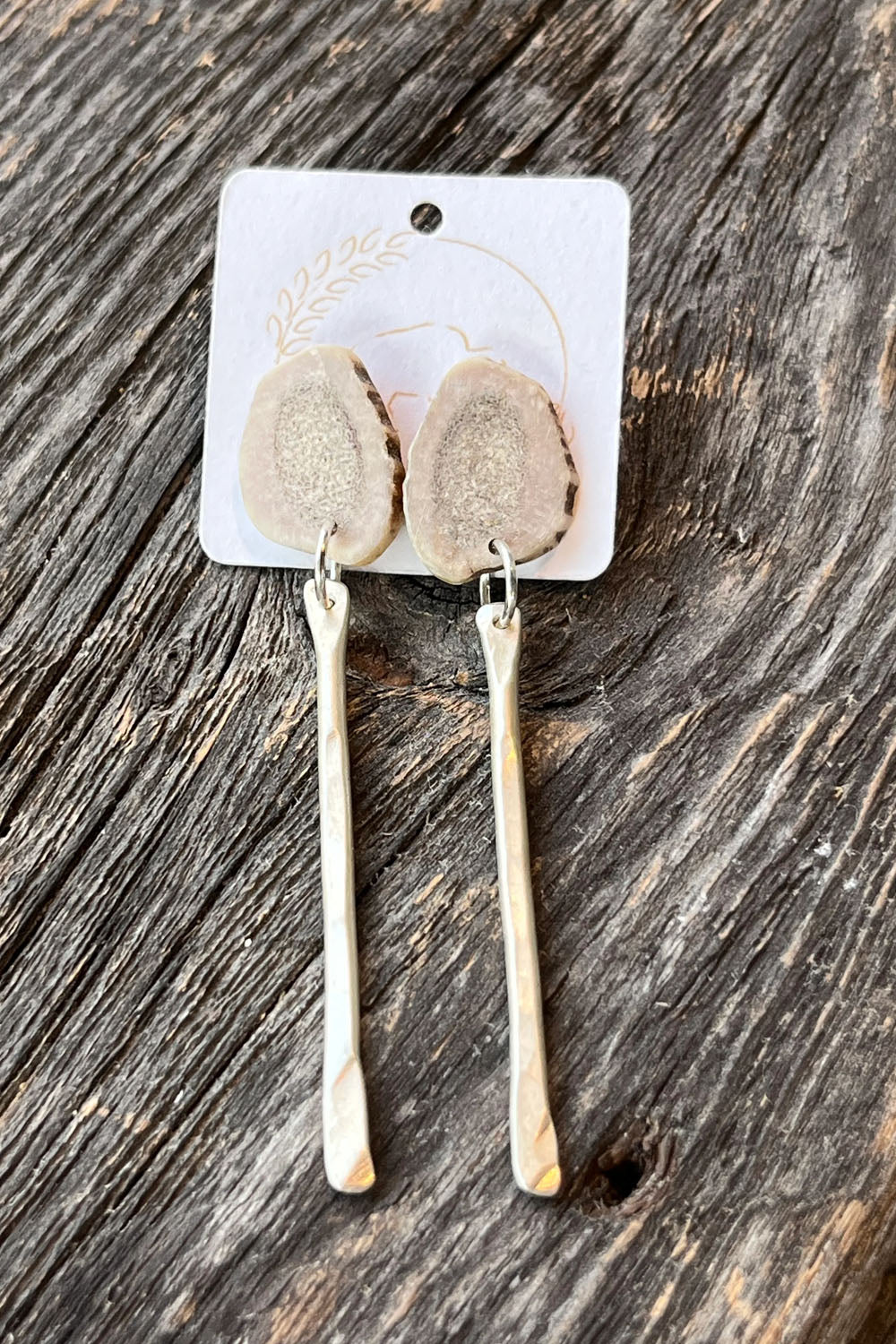 Sheppards Hook - Boucles d'oreilles en laiton Antler