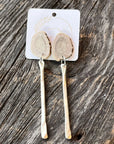 Sheppards Hook - Antler Silver Stud Earrings- 103