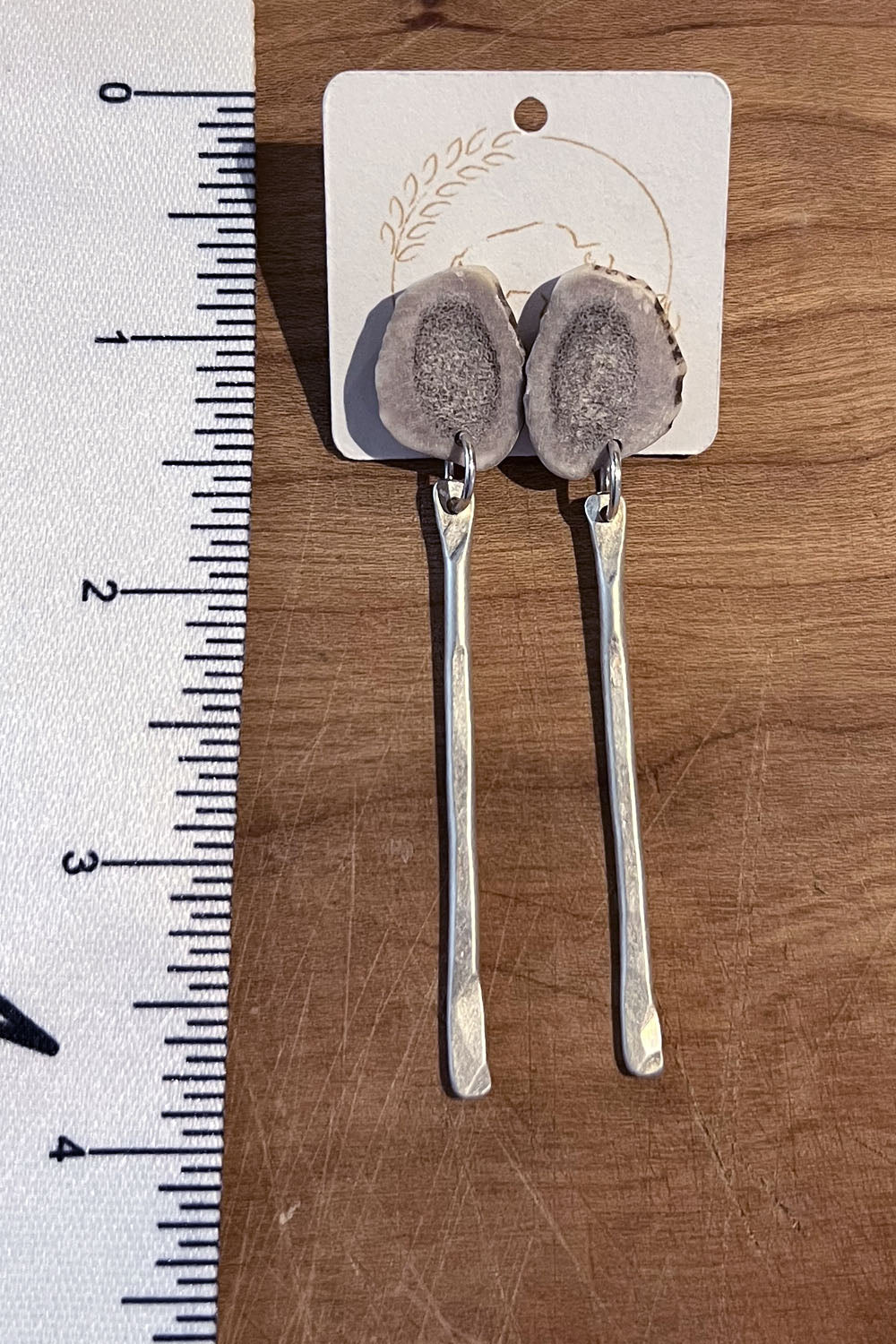Sheppards Hook - Boucles d'oreilles en laiton Antler