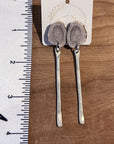 Sheppards Hook - Antler Silver Stud Earrings- 103