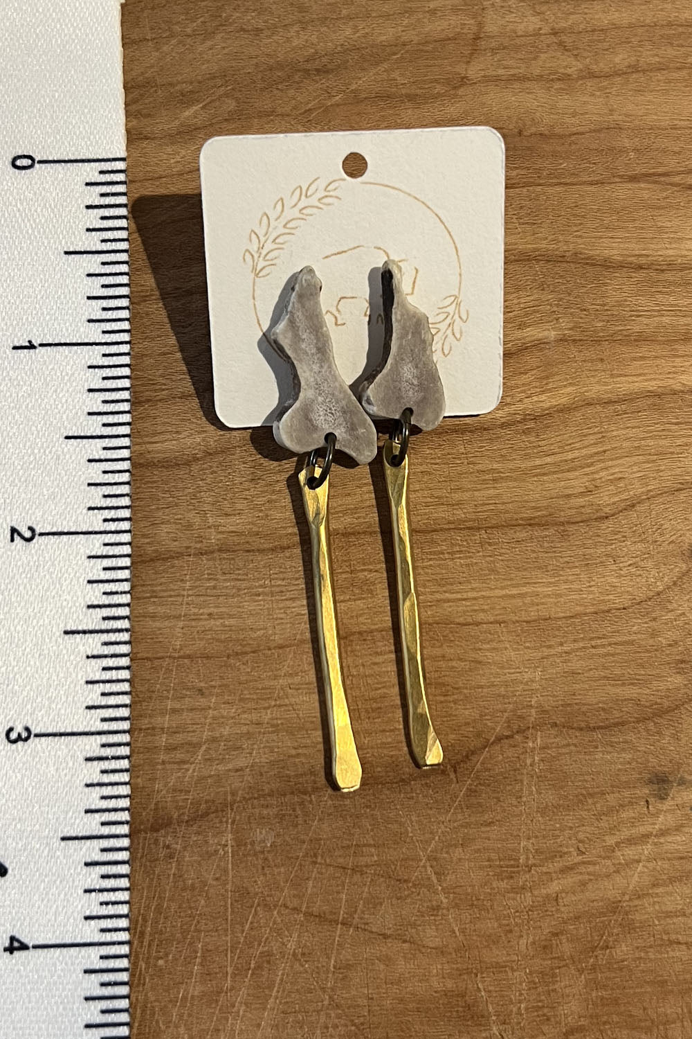 Sheppards Hook - Boucles d'oreilles en laiton Antler