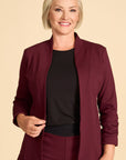 BONJOUR Blazer- Merlot