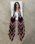 BWilson - Purple Beaded Earring