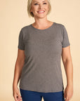 CLASSIC Bamboo Tee- Dark Heather