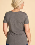 CLASSIC Bamboo Tee- Dark Heather