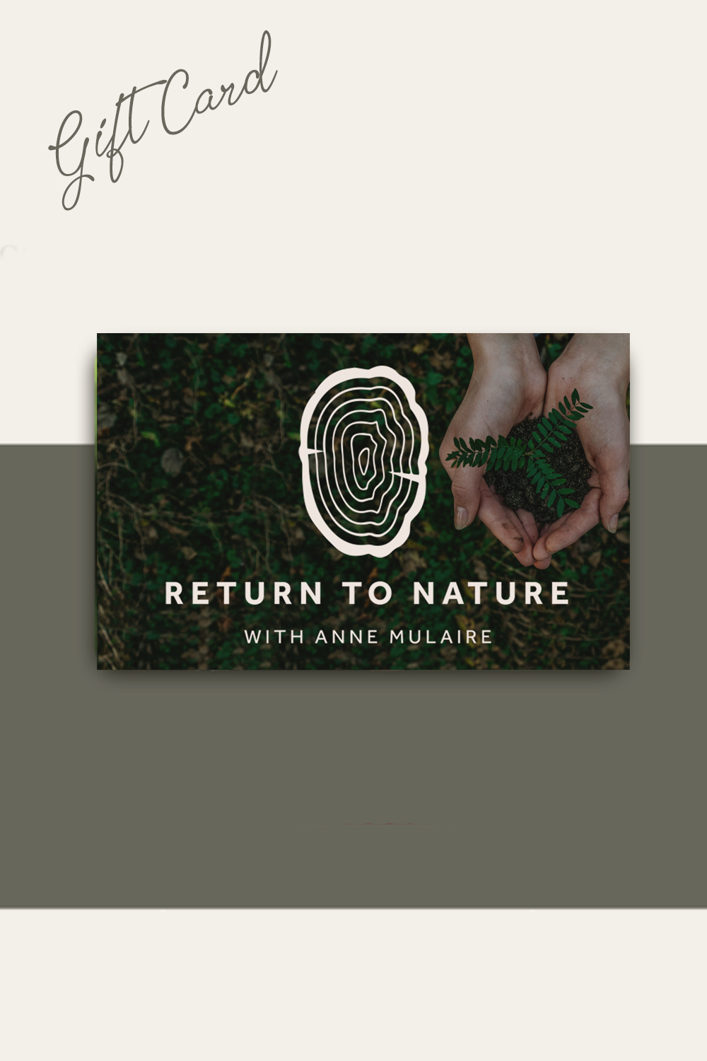 Carte Cadeau électronique Retour à la Nature