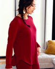 JORDYN Sweater- Scarlet