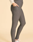 Legging HIVER avec POCHES - gris chiné foncé