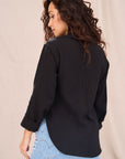 SOLEIL Sustainable Fabric Blouse- Black