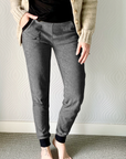 SPIRIT FLEECE Pant- Dark Heather/ black cuff