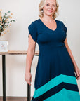Velora Dress- Midnight/ Jade