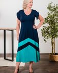 Velora Dress- Midnight/ Jade