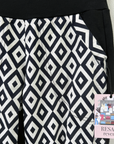 RESALE - Champagne Pants- Diamond print - XS