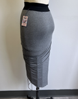 RESALE - Twist Skirt- Dark Heather Grey - XS