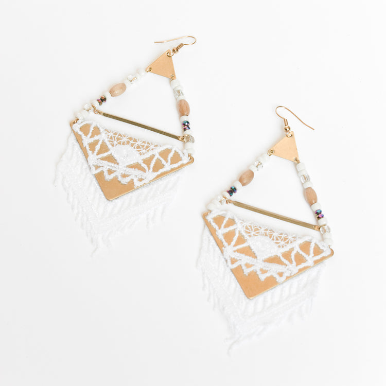 This Ilk - Bazaar Earrings- white