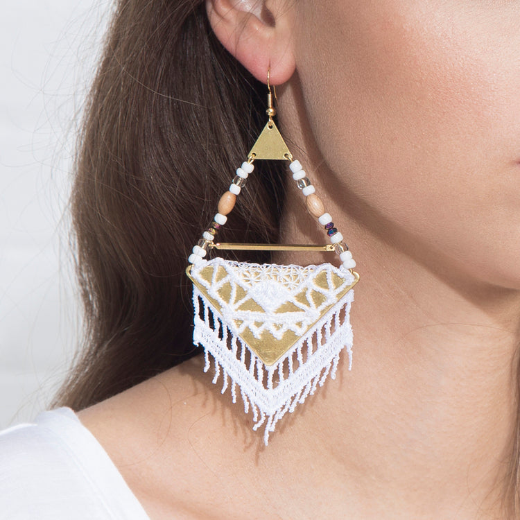 This Ilk - Bazaar Earrings- white