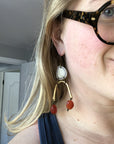 Sheppards Hook - Moondrop Earrings - Herkimer Quartz- 404
