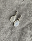 Naked Sage - Linnaea Earrings (London Topaz, Moonstone, Pink Sapphire & Labradorite)