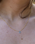 Naked Sage - Linnaea Necklace (Labradorite, London Topaz, Moonstone & Pink Sapphire)