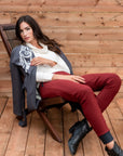 Pantalon Spirit en molleton - marron/ourlet anthracite